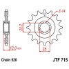 Pignon acier 12 dents JT Sprockets chaîne 520 GASGAS 2T