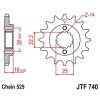 Pignon acier 14 dents JT Sprockets chaîne 525 Ducati 749