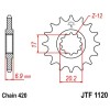 Pignon acier 11 dents JT Sprockets chaîne 420 