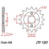 Pignon acier 15 dents JT Sprockets chaîne 428 Honda CR80R