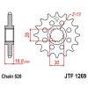 Pignon acier 15 dents JT Sprockets chaîne 520 Honda CBR600RR