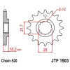 Pignon acier 12 dents JT Sprockets chaîne 525 Kawasaki 