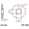 Pignon acier 15 dents JT Sprockets chaîne 520 Kawasaki NINJA 250 R