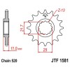 Pignon acier 15 dents JT Sprockets chaîne 520 Yamaha YZF600 R6