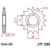 Pignon acier 16 dents JT Sprockets chaîne 520 Yamaha XJ6 N  DIVERSION 