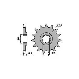 Pignon PBR acier standard 1248 - 520
