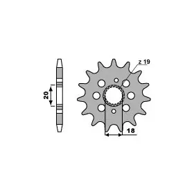 Pignon PBR acier standard 2157 - 420
