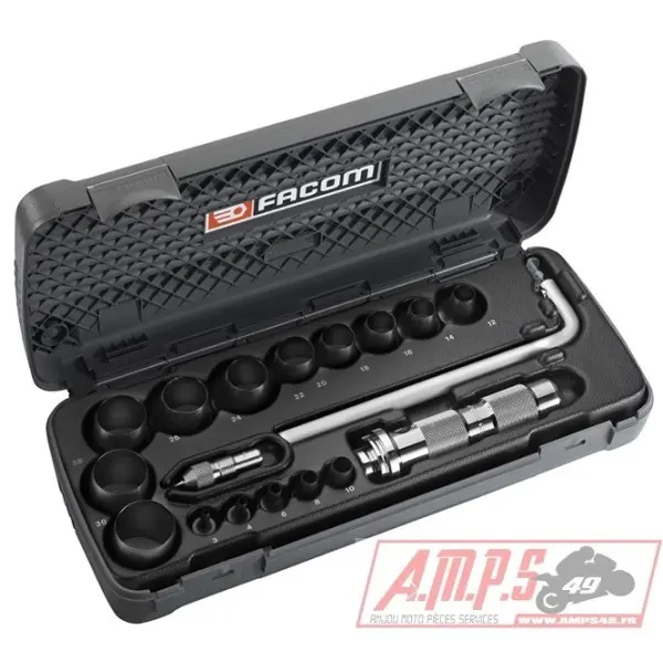 Coffret emporte-pièces FACOM Ø3 à 30mm