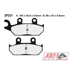 Plaquettes de frein NISSIN Off-Road semi-métallique - 2P-231GS