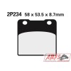 Plaquette de frein Nissin 2P234NS semi-metallique 