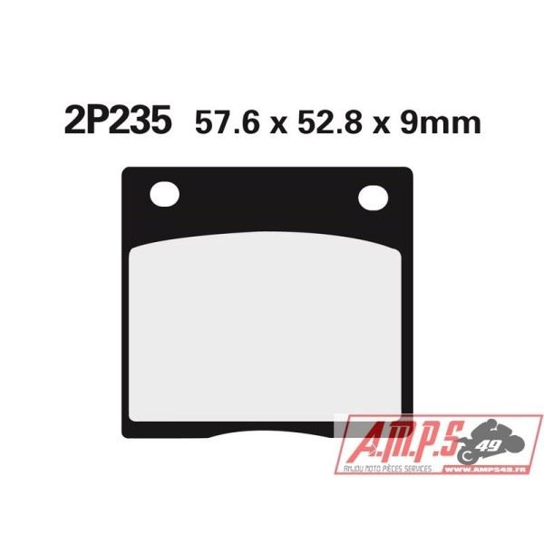 Plaquette de frein Nissin 2P235NS semi-metallique 