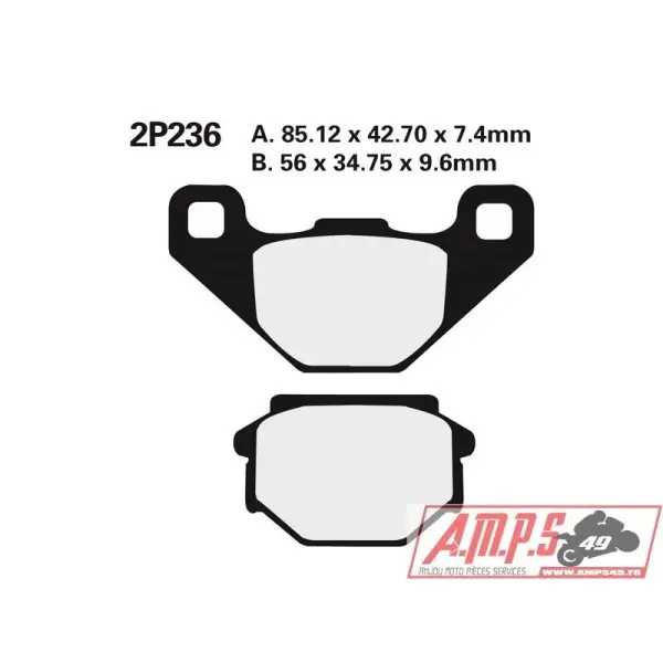 Plaquettes de frein NISSIN Off-Road semi-métallique - 2P-236GS