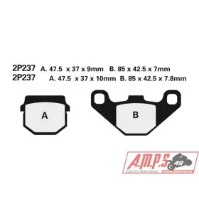 Plaquette de frein Nissin 2P237NS semi-metallique