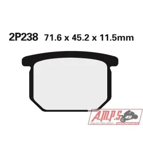 Plaquette de frein Nissin 2P238NS semi-metallique