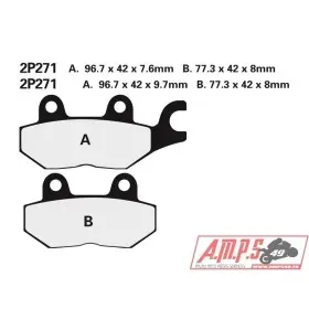 Plaquettes de frein NISSIN route semi-métallique - 2P-271NS