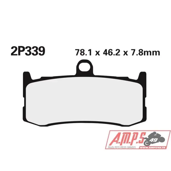 Plaquettes de frein NISSIN route /Off-Road métal fritté - 2P-339ST