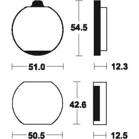 Plaquettes de frein Bendix MA10 Organique
