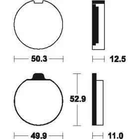 Plaquettes de frein Bendix MA11 Organique