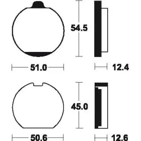 Plaquettes de frein Bendix MA14 Organique