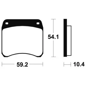 Plaquettes de frein Bendix MA23 Organique