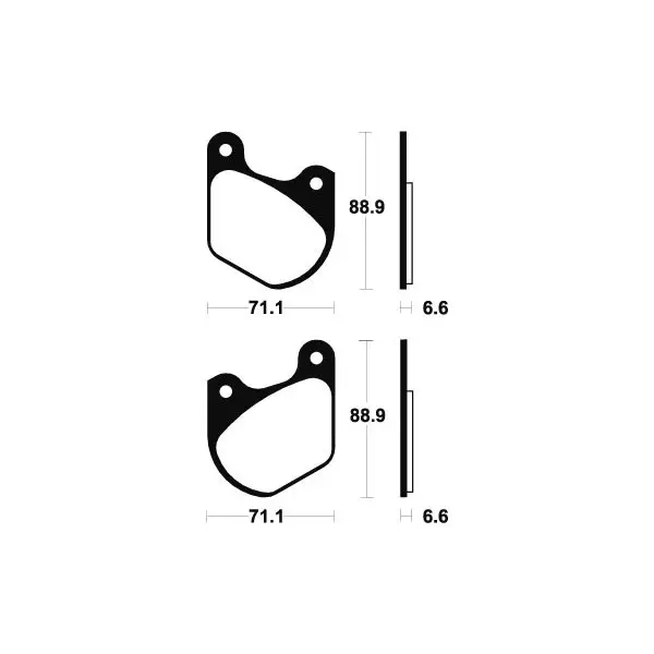 Plaquettes de frein TECNIUM route organique - MA43