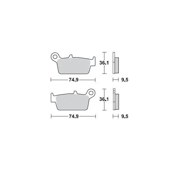 Plaquettes de frein BRAKING Off-Road/Quad métal fritté - 701CM44