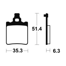 Plaquettes de frein Bendix MA74 Organique