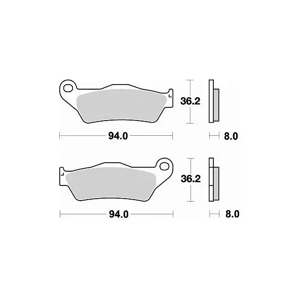 Plaquettes de frein BRAKING Off-Road/Quad métal fritté - 746CM44
