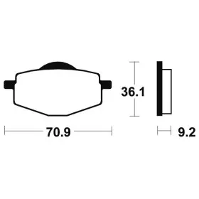 Plaquettes de frein Bendix MO75 Métal fritté