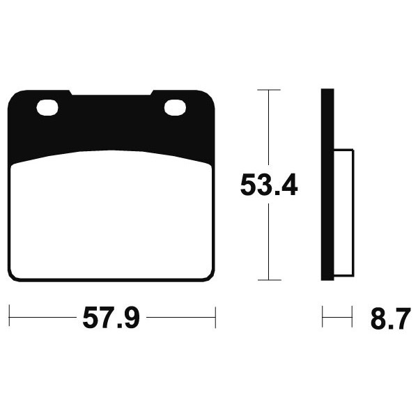 Plaquettes de frein Bendix MF77 Métal fritté