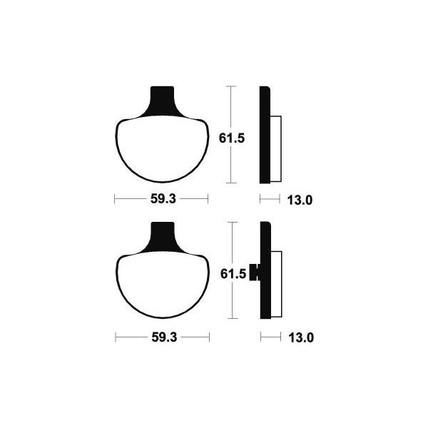 Plaquettes de frein Bendix MF79 Métal fritté