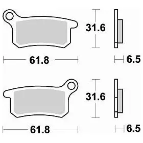 Plaquettes de frein BRAKING Off-Road/Quad métal fritté - 873CM44