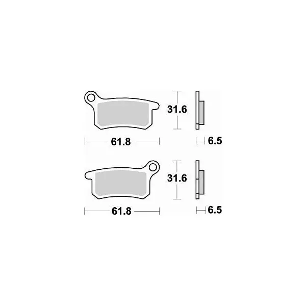 Plaquettes de frein BRAKING Off-Road/Quad métal fritté - 873CM44