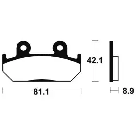 Plaquettes de frein Bendix MF93 Métal fritté