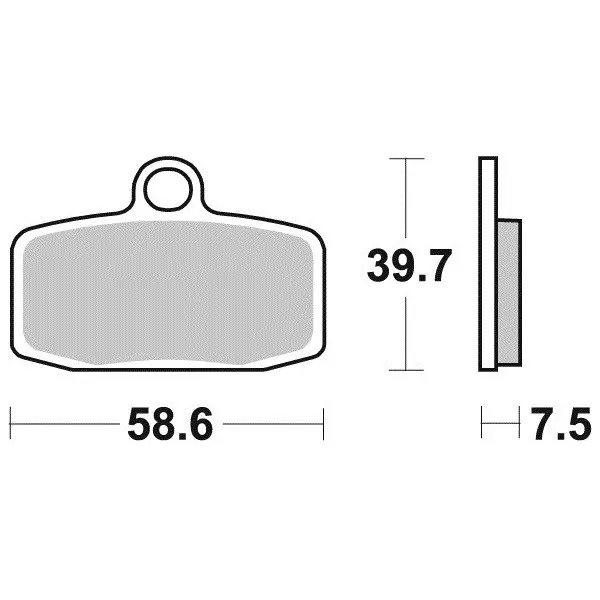 Plaquettes de frein BRAKING Off-Road/Quad métal fritté - 955CM44