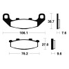 Plaquettes de frein Bendix MF115 Métal fritté