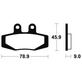 Plaquettes de frein Bendix MA121 Organique