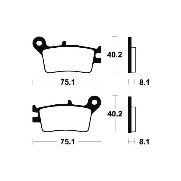 Plaquettes de frein Bendix MA129 Organique