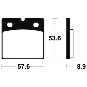 Plaquettes de frein TECNIUM Performance métal fritté - MR140