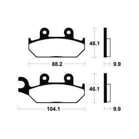 Plaquettes de frein Bendix MA150 Organique