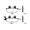 Plaquettes de frein Bendix MF150 Métal fritté