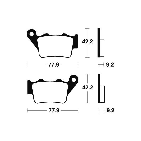 Plaquettes de frein Bendix MA175 Organique