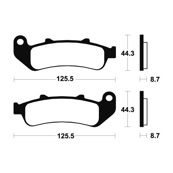 Plaquettes de frein Bendix MF185 Métal fritté