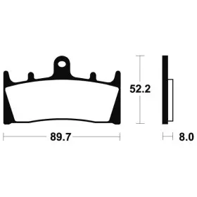 Plaquettes de frein Bendix MF186 Métal fritté