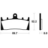 Plaquettes de frein Bendix MF186 Métal fritté