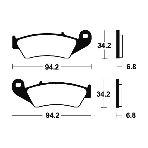 Plaquettes de frein Bendix MF194 Métal fritté