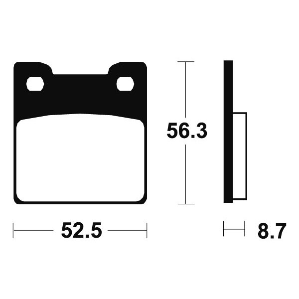 Plaquettes de frein Bendix MR201 Métal fritté.