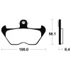 Plaquettes de frein Bendix MF203 Métal fritté