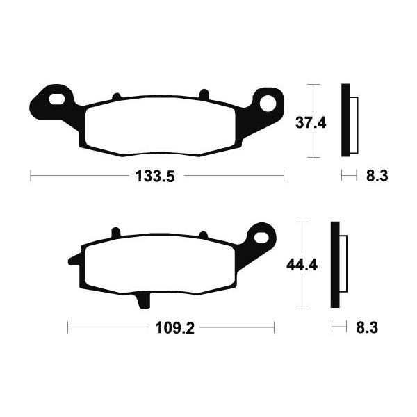 Plaquettes de frein Bendix MA204 Organique