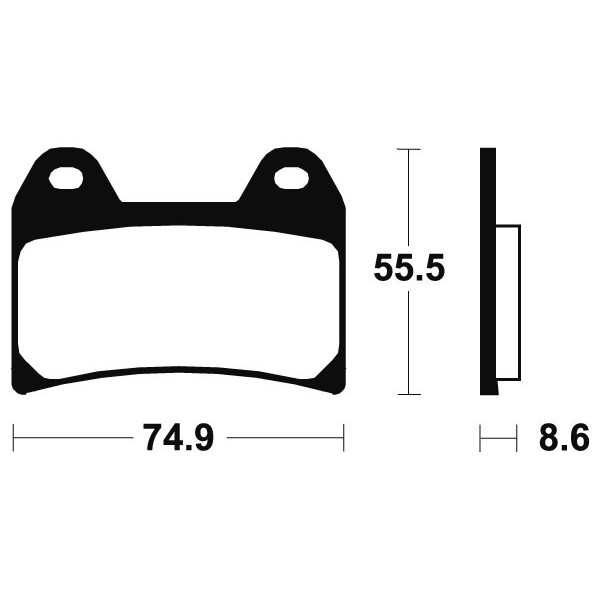 Plaquettes de frein Bendix MF206 Métal fritté